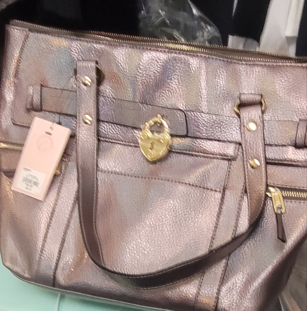 Iridescent Holographic Metallic Tote Bag By Juicy Couture, NWT